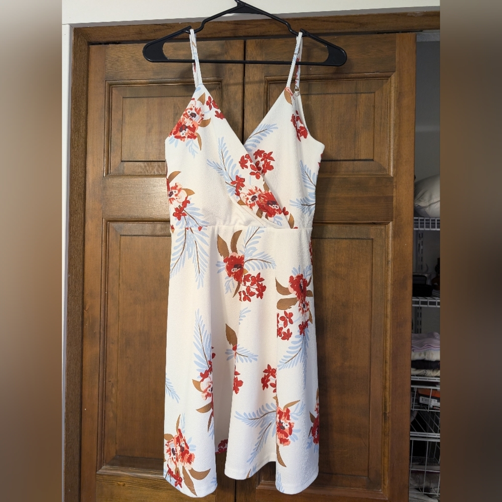 White Floral Summer Dress